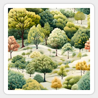 Fantasy Landscapes Forest Pattern 8 Sticker